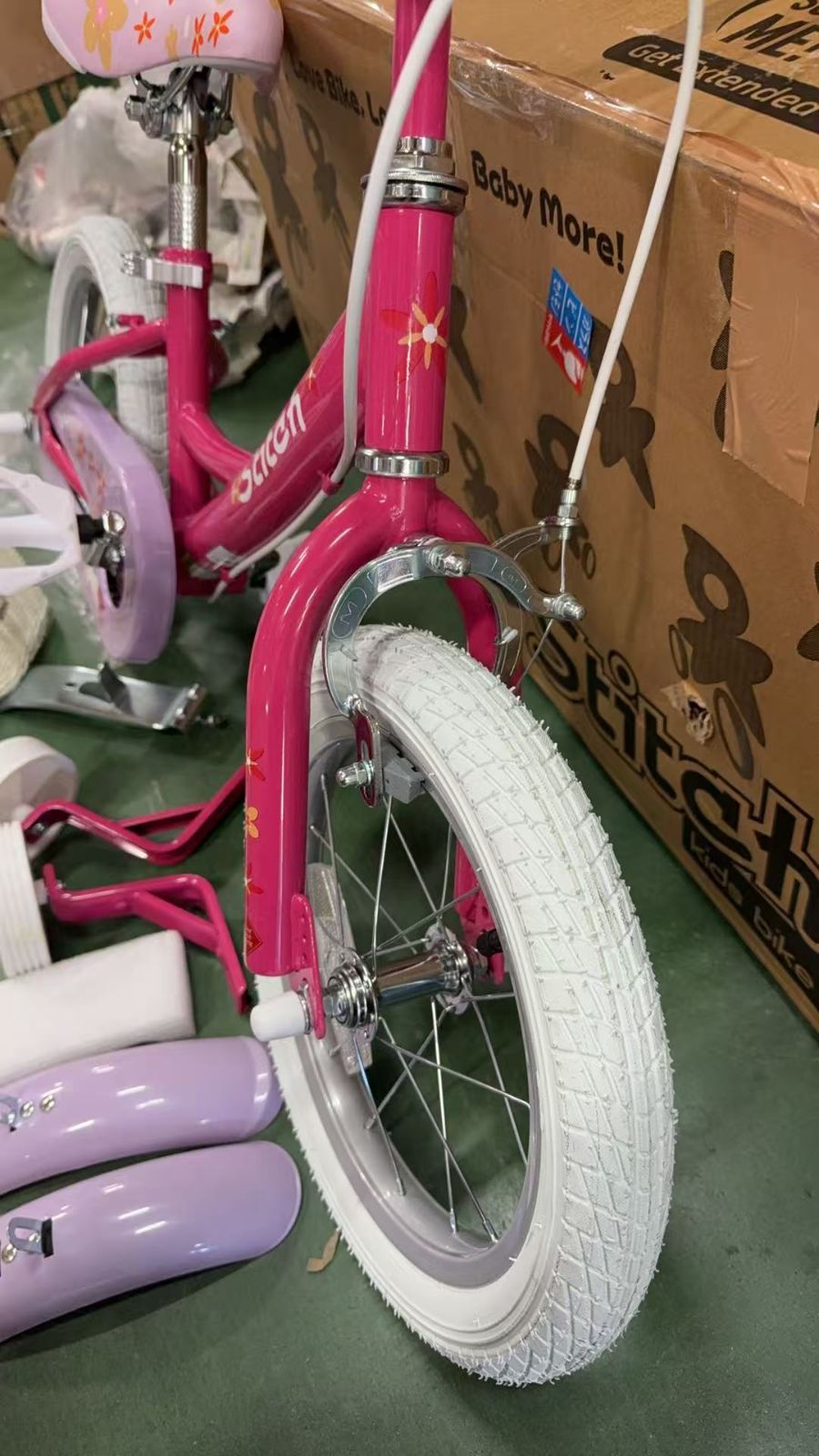 JOYSTAR 子供用自転車 カゴ ベル 補助輪・コマ付き 人形用シート