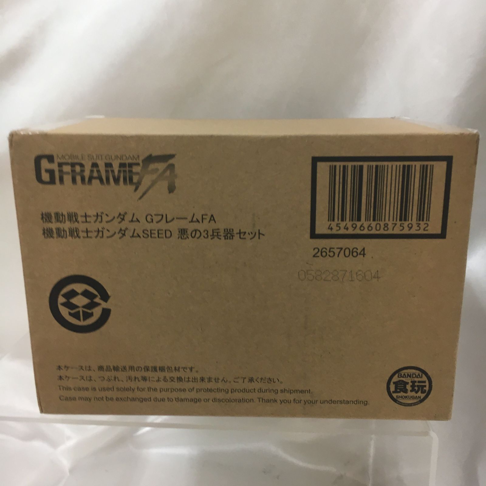 42 16 260105 機動戦士ガンダム GフレームFA 機動戦士ガンダムSEED 悪の3兵器セット ムバンダイ BANDAI 店舗併売品