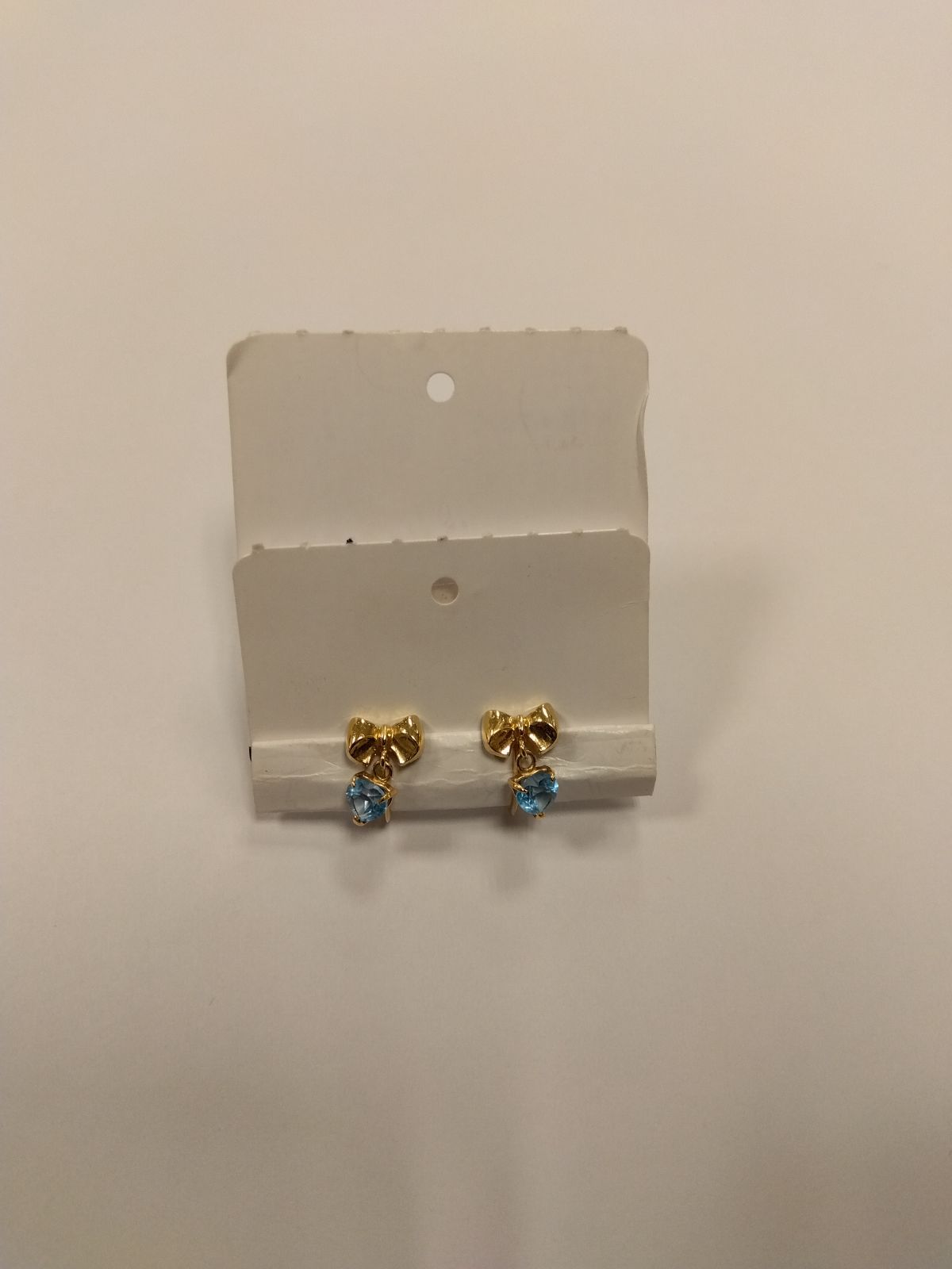 M 7 18金イヤリング リボンモチーフ K 18刻印あり 総重量約1 g