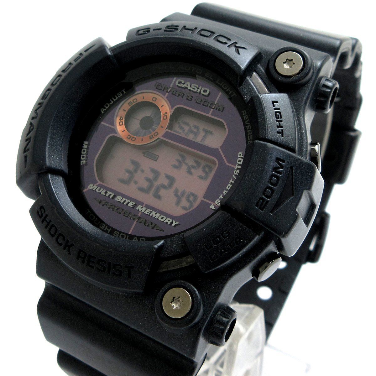 カシオ マスターオブG G SHOCK ソーラー フロッグマン ブラック メンズ GW 200 MS 1 JF 時計 CASIO Gショック 稼動品
