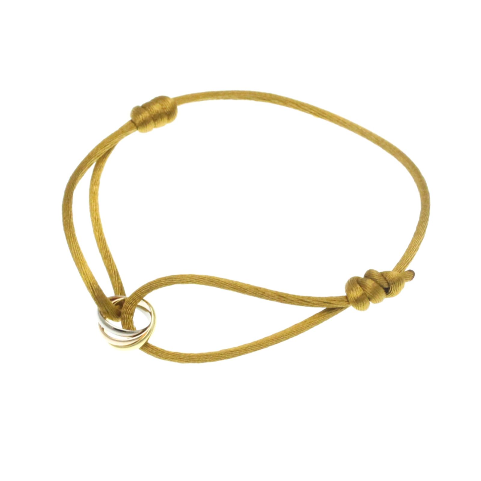 カルティエ Cartier トリニティ コード ブレスレット K 18イエローゴールド 18 YG 18ピンクゴールド PG 18ホワイトゴールド WG コットン 無し チャームブレスレット