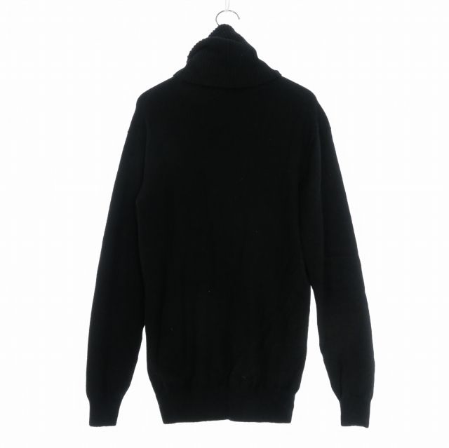 タートルネック エンボスロゴニット