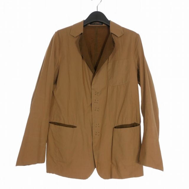 ワイズ Y s ヨウジヤマモト コットンジャケット ブレザー 長袖 3 ブラウン 茶 YD-J 27-018