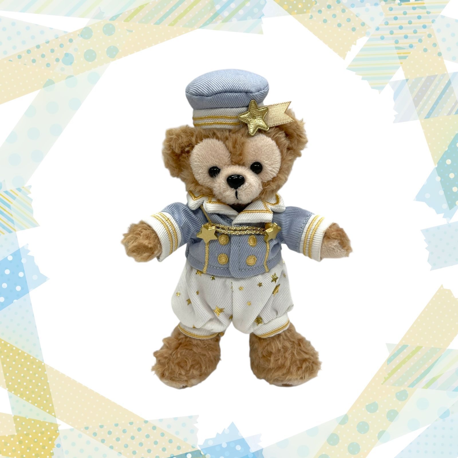 ディズニー ぬいぐるみバッジ【ダッフィー】メモリーズ スターリー