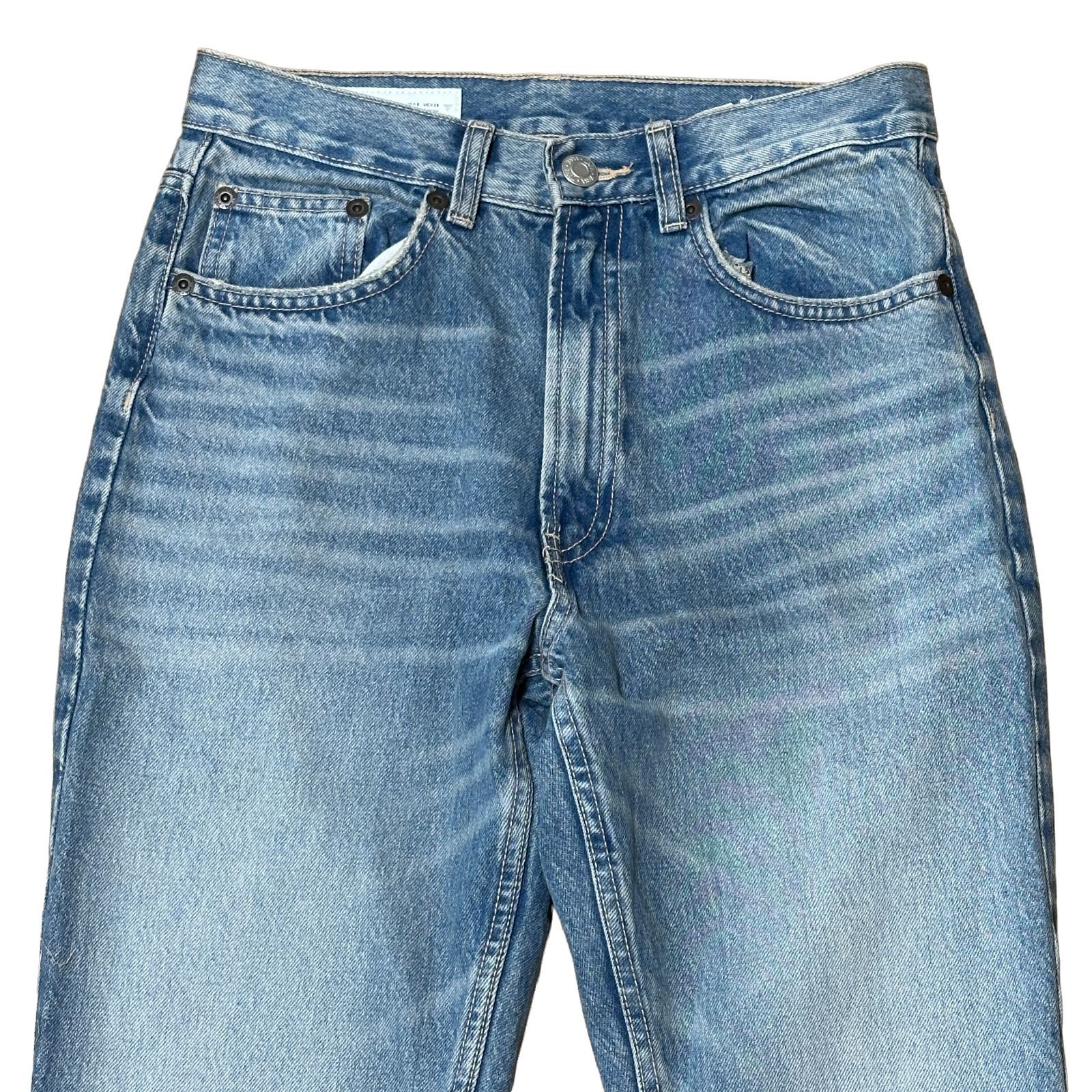 ZARA ハイウエスト ストレートデニム ブルー サイズ38 レディースL 