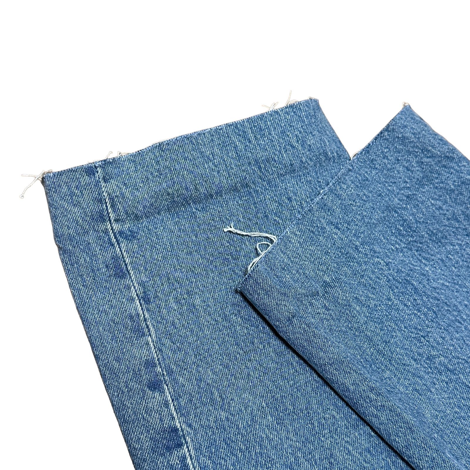 ZARA ハイウエスト ストレートデニム ブルー サイズ38 レディースL 