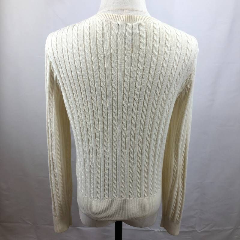 ポロラルフローレン ケーブルニット カーディガン ポニー アイボリー M ポロラルフローレン ケーブルニット カーディガン ポニー XL - メルカリ