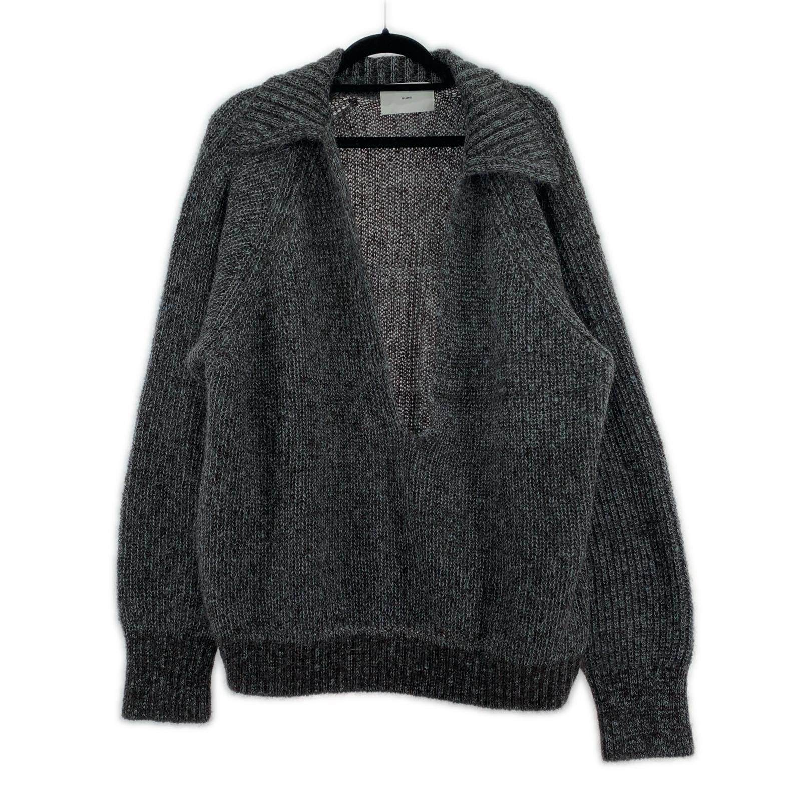 24 AW MOHAIR SWEATER 3 グレー