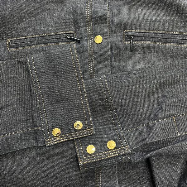 ○◇ グッチ GUCCI トップス デニムシャツ 長袖 金ボタン スナップ