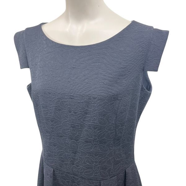 ルネ Rene ワンピース ノースリーブフ ネイビー 綿 38 レディース S 6 A 018