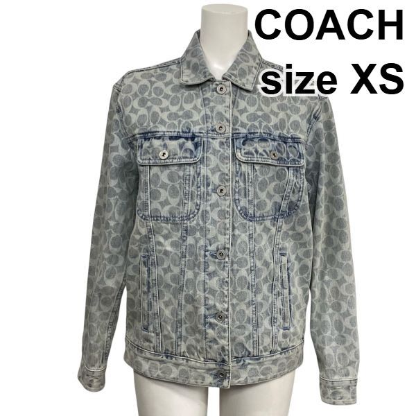 ◇ コーチ COACH デニムジャケット Gジャン 長袖 シグネチャー 総柄