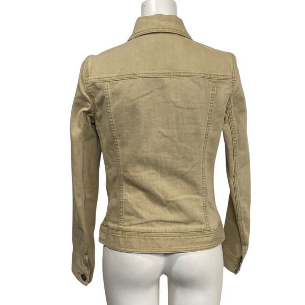 バーバリーロンドン デニムジャケット 17号 ベージュ 大きいサイズ ベルト付き ◇ バーバリーロンドン BURBERRY LONDON デニムジャケット Gジャン