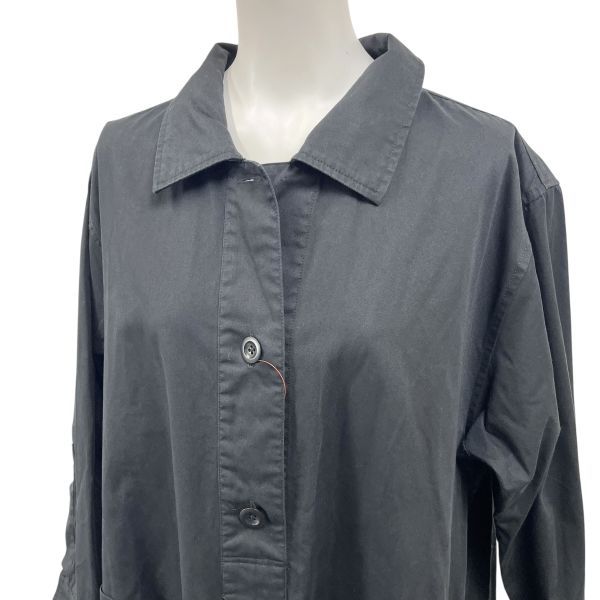 エムエイチエル MHL ワンピース HOWELL マーガレットハウエル シャツ 黒 コットン 2 M レディース S 5 Y 752