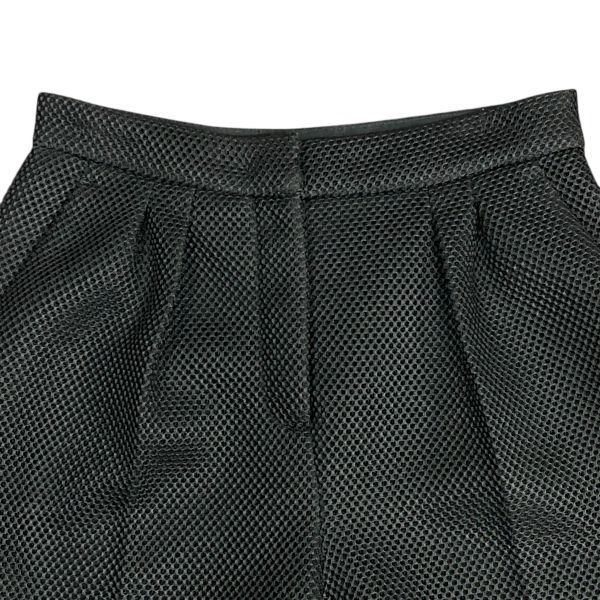 マックスマーラ Max Mara ショートパンツ 立体メッシュ モード スポーティ デザイナーズ ミニマル 黒 IT 42 M 9-11号 レディース S 5 Y 747