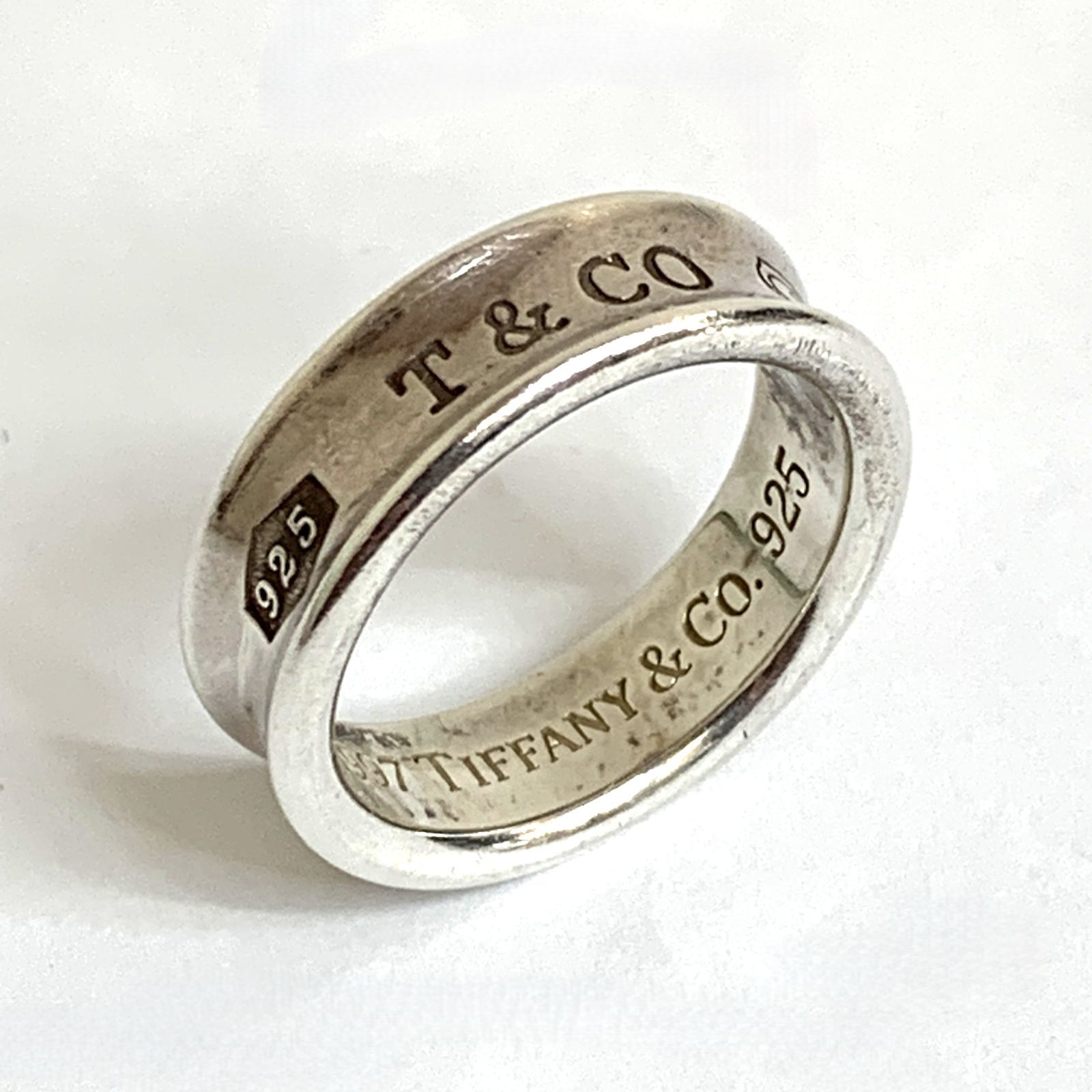 ティファニーナローリング　シルバー925 Tiffany ナローリング シルバー Ag925 17号 1837 - メルカリ
