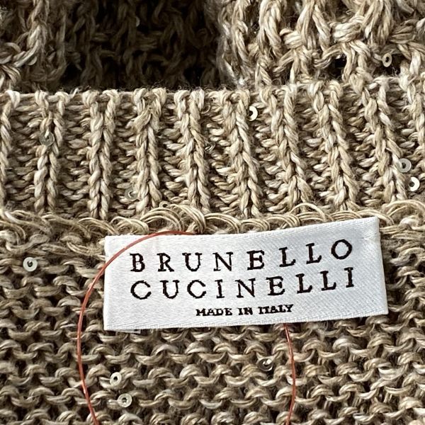 BRUNELLO CUCINELLI フード付きセーター ベージュ BRUNELLO CUCINELLI ニット・セーター L 紫