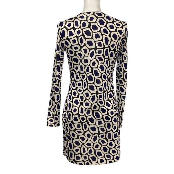 新品未使用　ダイアンフォンファステンバーグ　幾何学模様 長袖ワンピース ◇ ダイアンフォンファステンバーグ DIANE von FURSTENBERG 総柄
