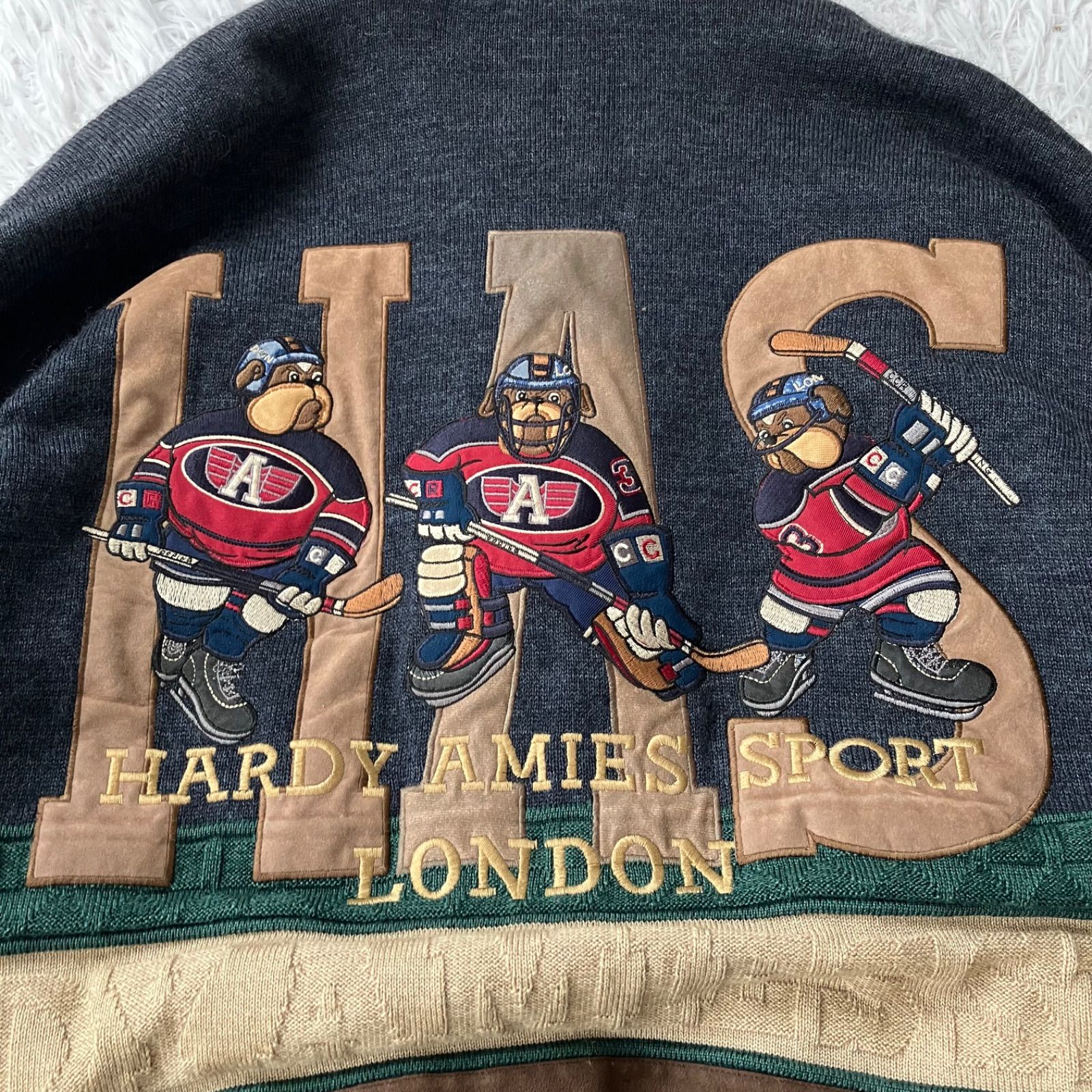 美品 Hardy Amies Sport ハーディエイミススポーツ 90s ニット 
