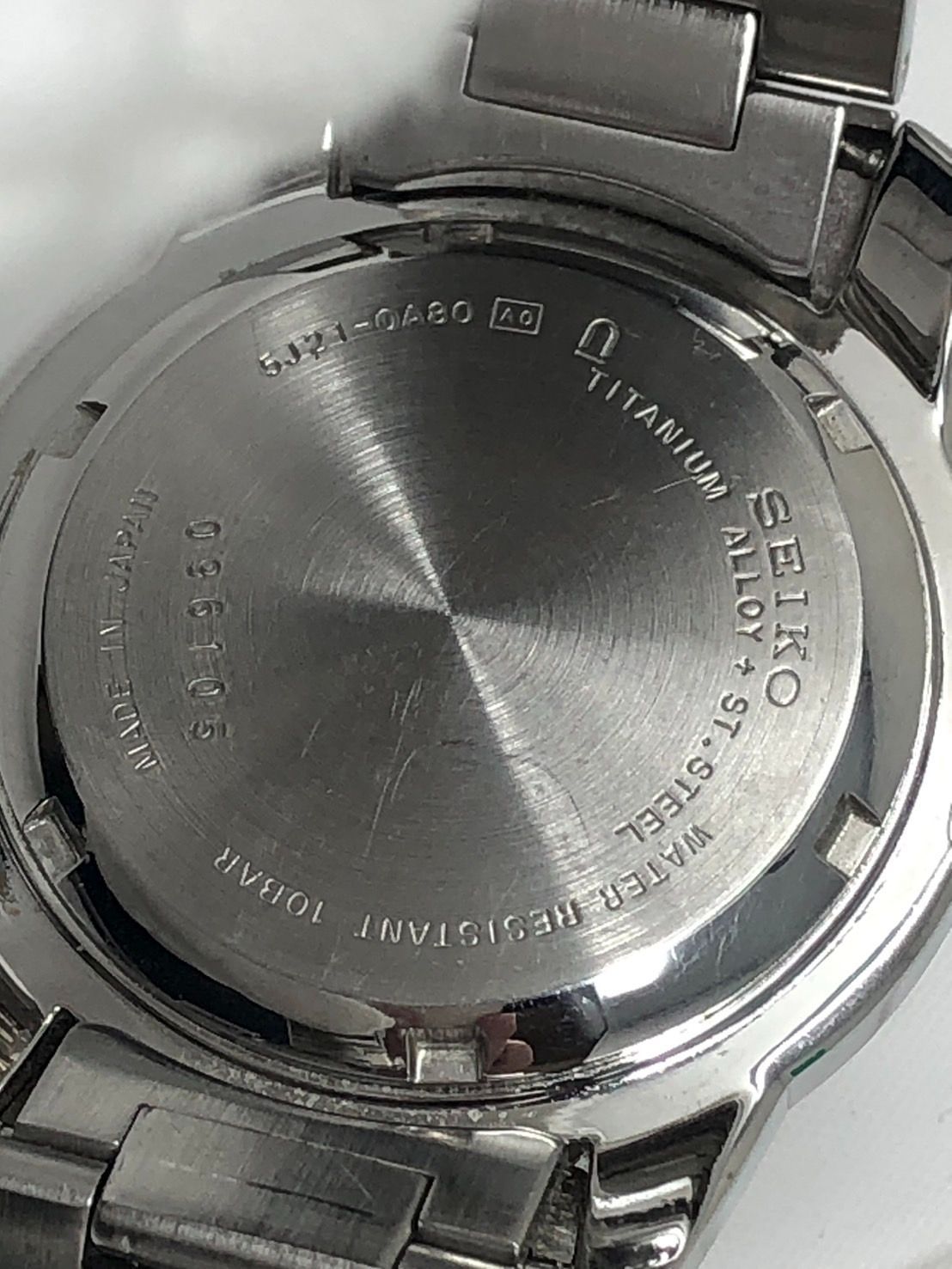 ◆SEIKO セイコー キネティック メンズ オートリレイ 腕時計 白文字盤 5 J 21-0 A 80 現状◆19837 腕時計(クォーツ) 腕時計(アナログ)