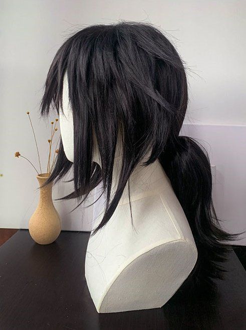 冨岡義勇 鬼滅の刃 コスプレ ウィッグ+ネット 新品 - メルカリ