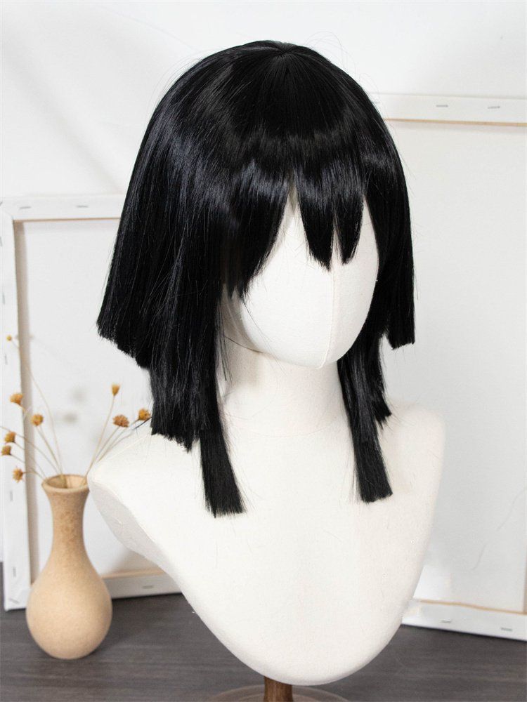 伊黒小芭内 鬼滅の刃 コスプレ ウィッグ+ネット 新品 - メルカリ