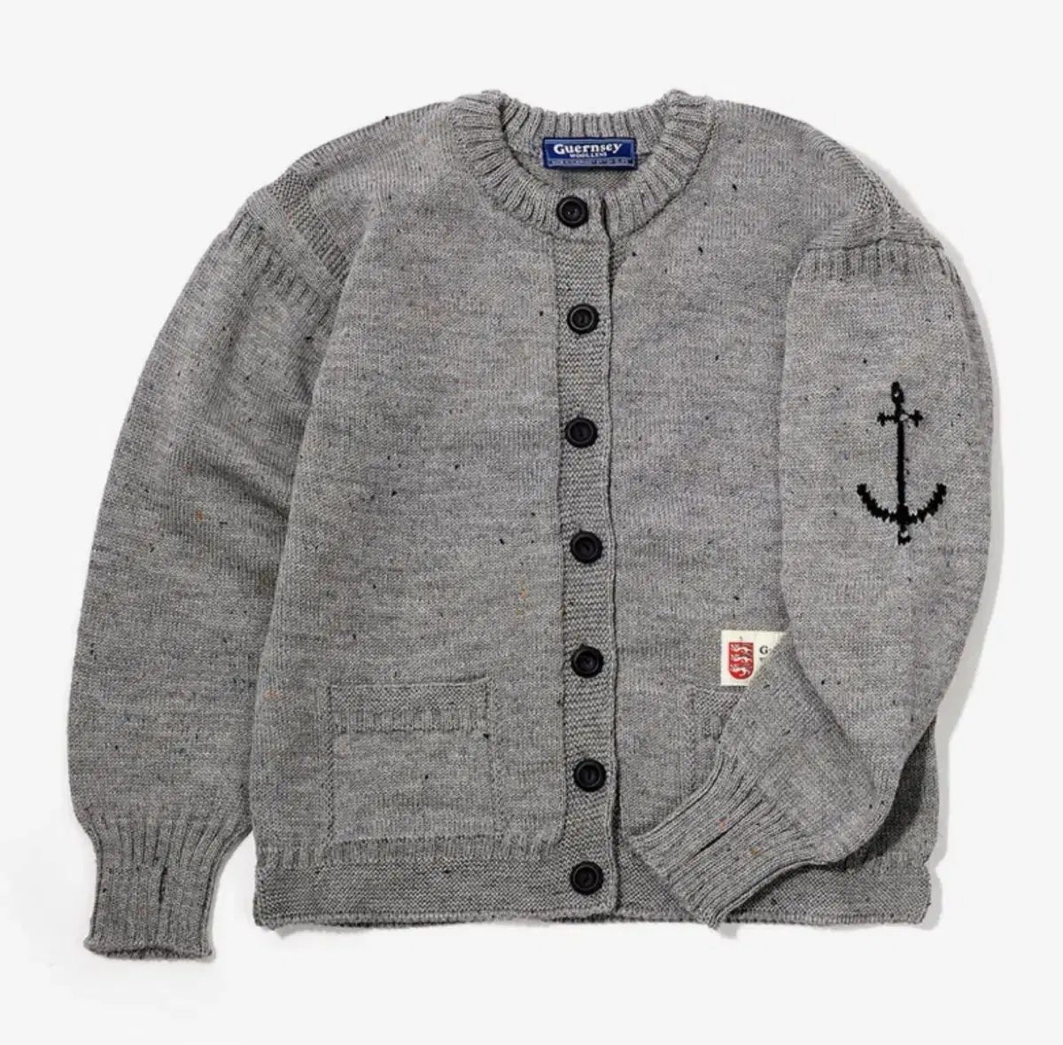 46 ガンジーウーレンズ フィッシャーマン ホールガーメント カーディガン