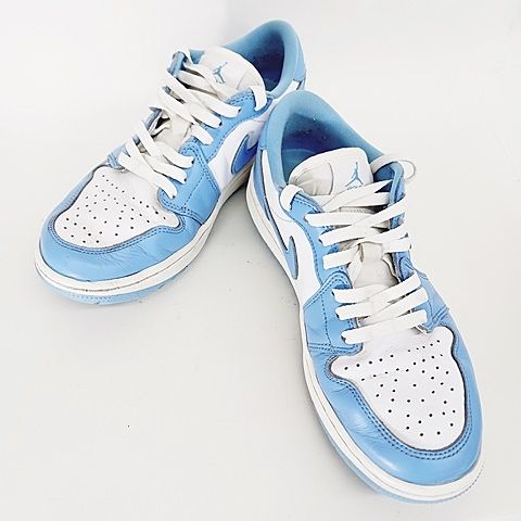 ナイキゴルフ NIKE GOLF エア ジョーダン 1 ロー AIR JORDAN LOW ゴルフシューズ スパイクレス DD 9315-100 ブルー ホワイト 27