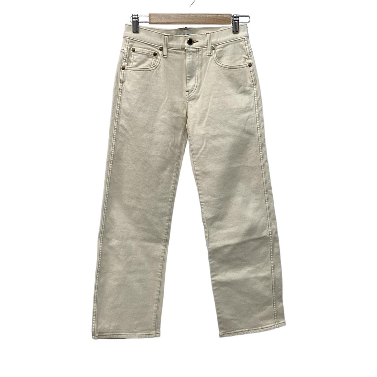 KHAITE ケイト パンツ サイズ24 レディース - アイボリー フルレングス