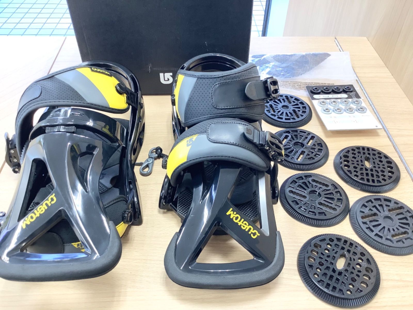 G 1554 きBURTON バートン CUSTOM 2013 スノーボード ビンディング バインディング ブラック L