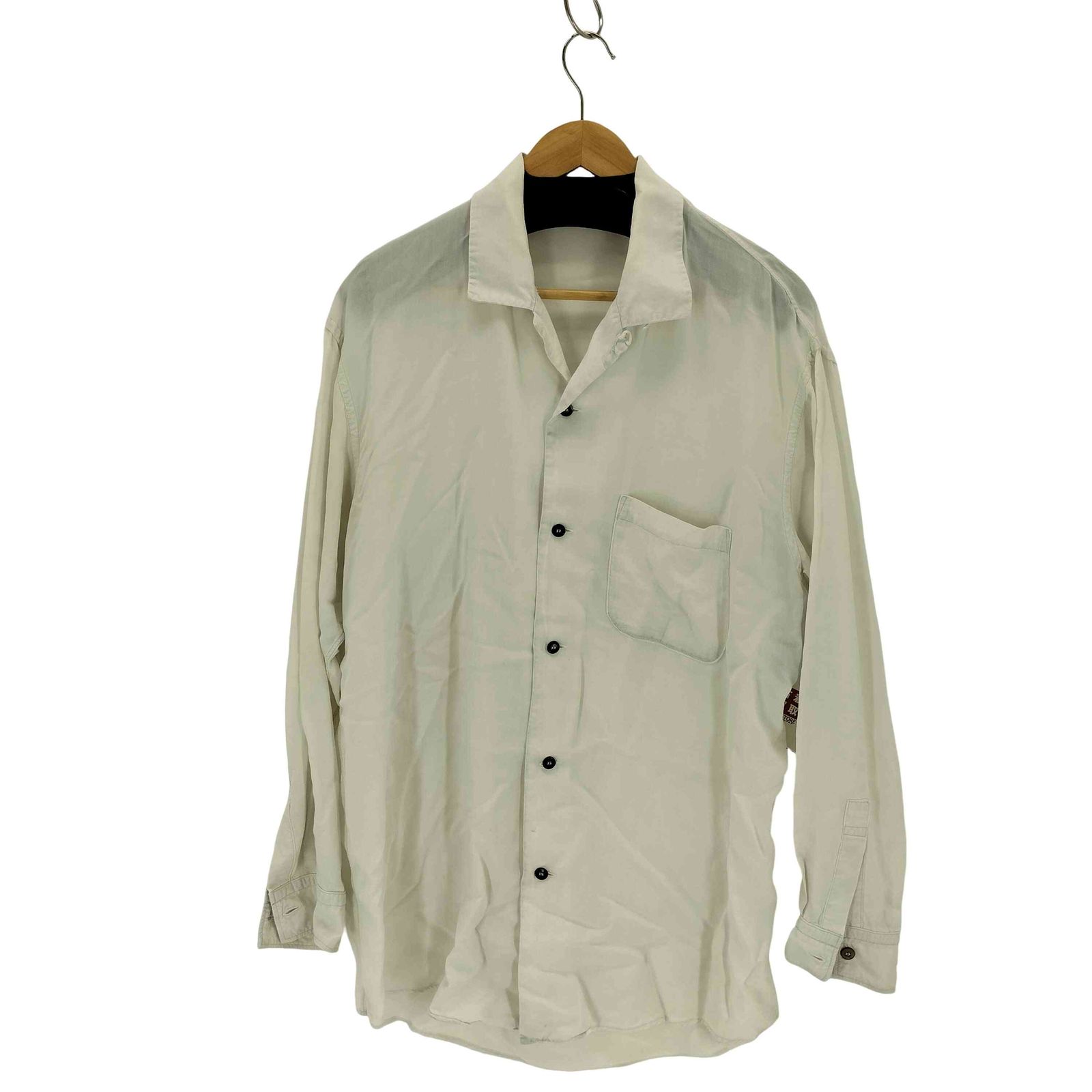 ワイズフォーメン Ys for men オープンカラーL/Sシャツ メンズ 表記無