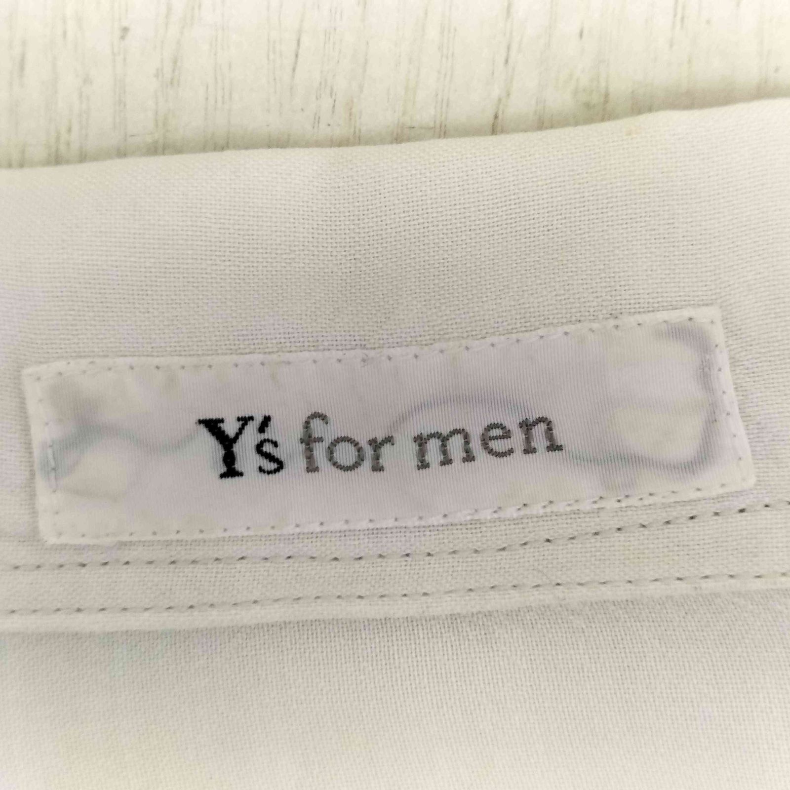 ワイズフォーメン Ys for men オープンカラーL/Sシャツ メンズ 表記無