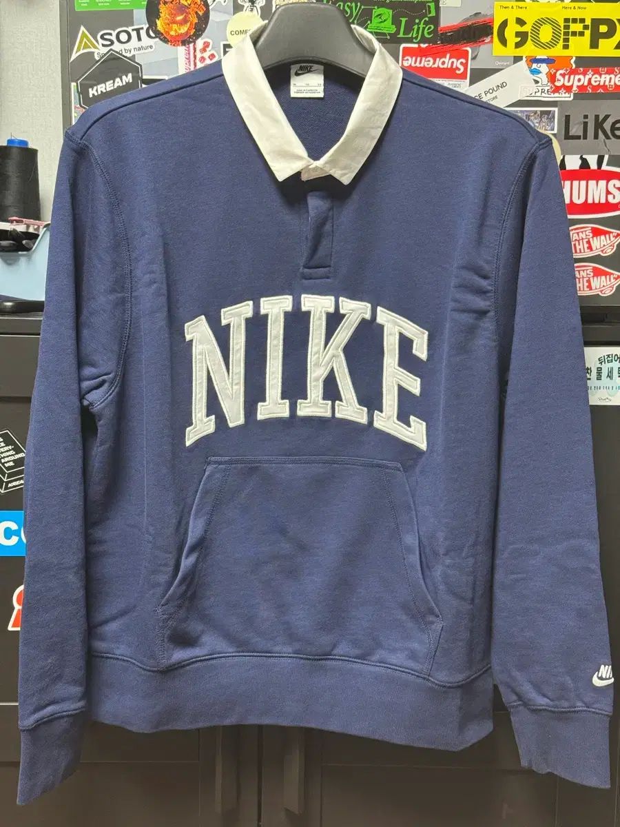 XL チュウジェ 着用 NIKE クラブ HBR ポロ フリース ネイビー ラグビーシャツ