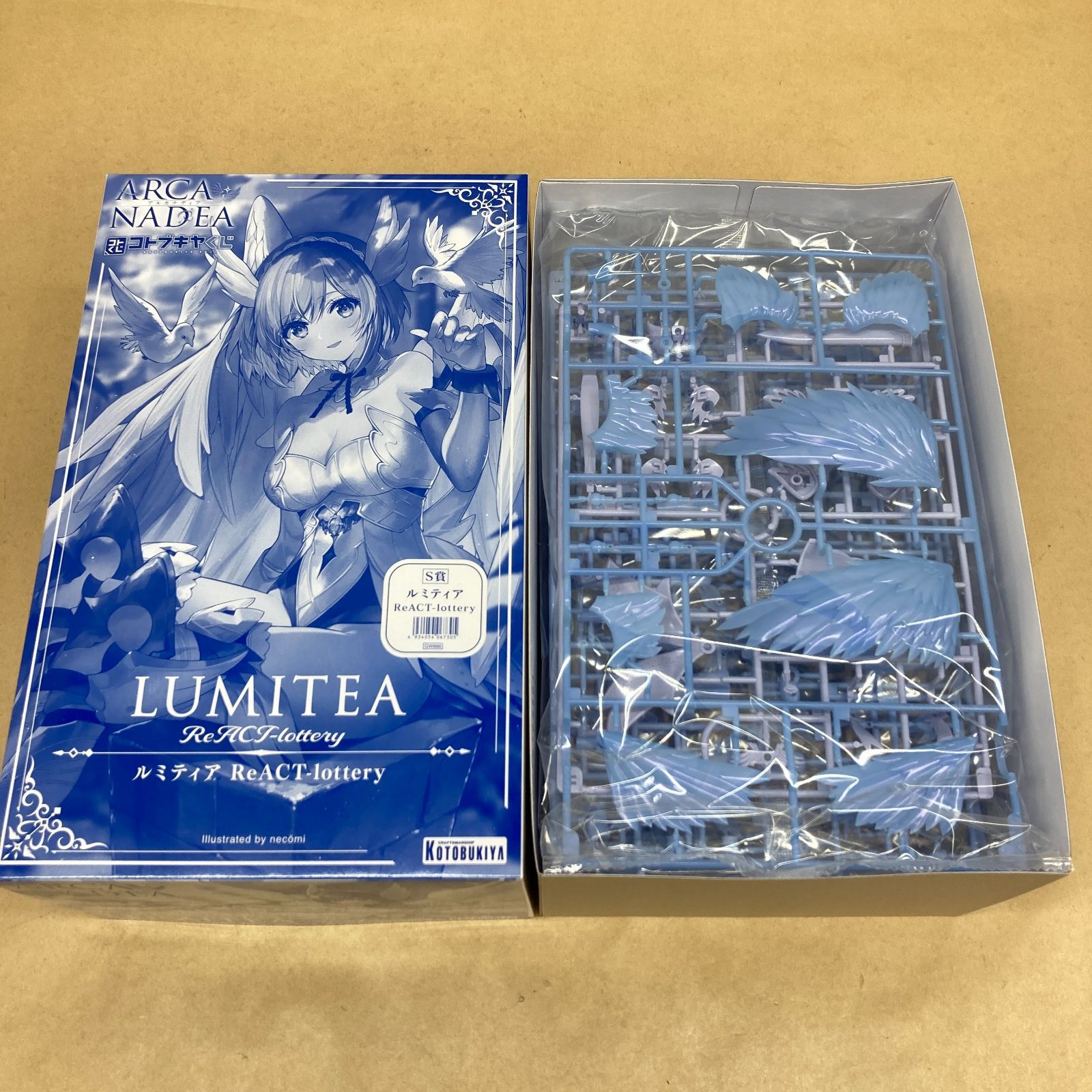 コトブキヤ アルカナディア 光属性の天使型ディアーズ ルミティア ReACT-lottery プラモデル 未組立品 コトブキヤショップ 特典付属 M 3880-003