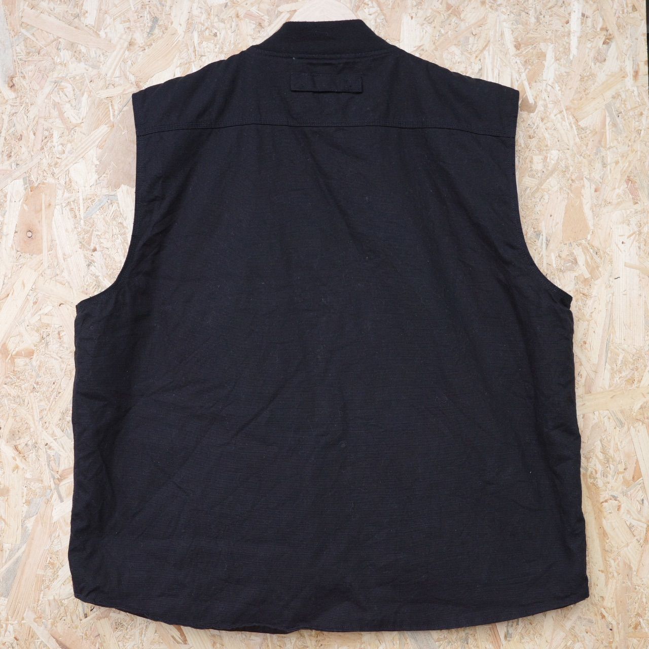 90s SMITH'S 古着 ダックベスト 裏ボア ブラック アメカジ 2XL