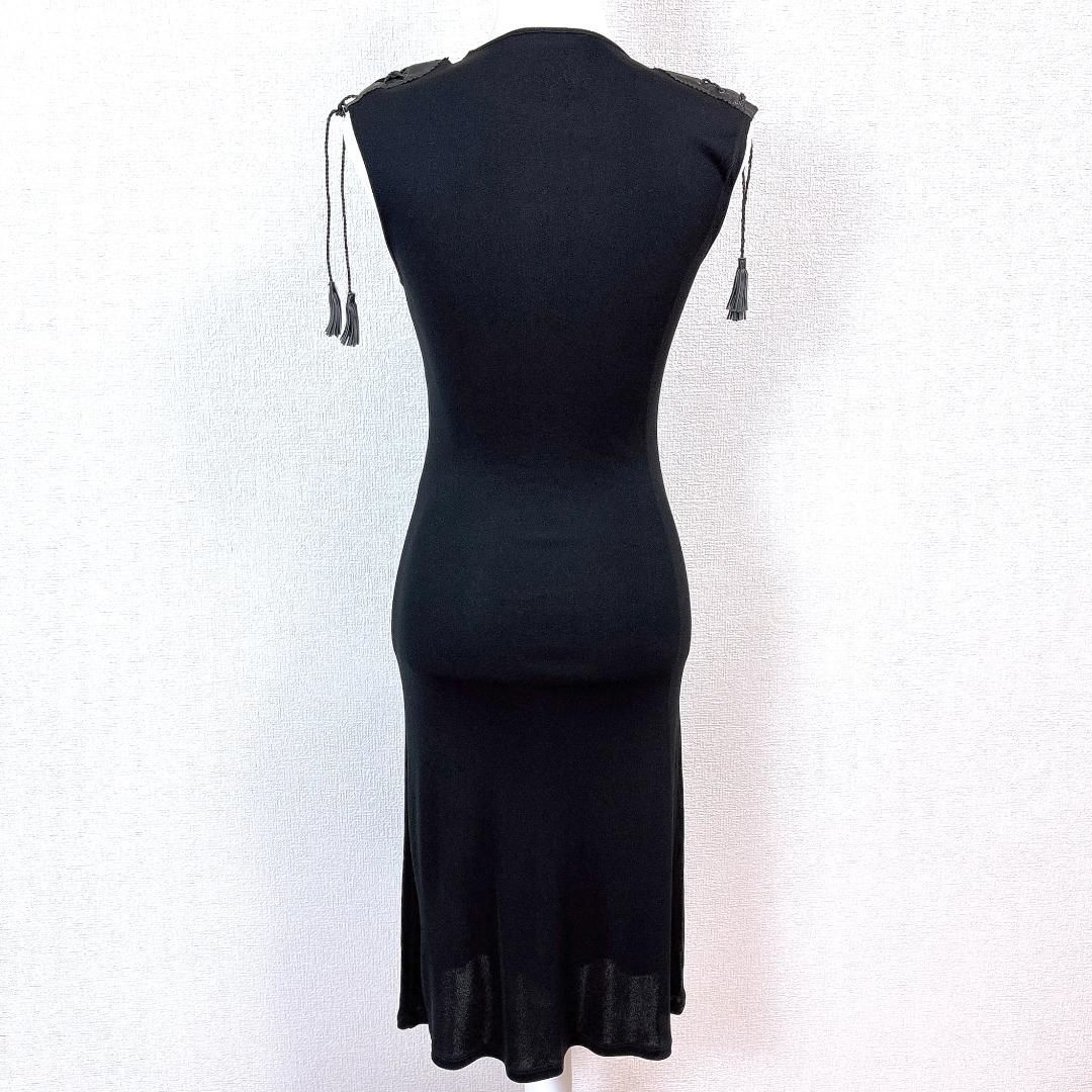 美品】VERSUS VERSACE ノースリーブワンピース 40 ブラック - メルカリ
