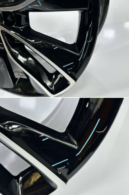 ヴェゼル RV5 RV6 純正 アルミホイール×1本 黒×ポリッシュ 18インチ