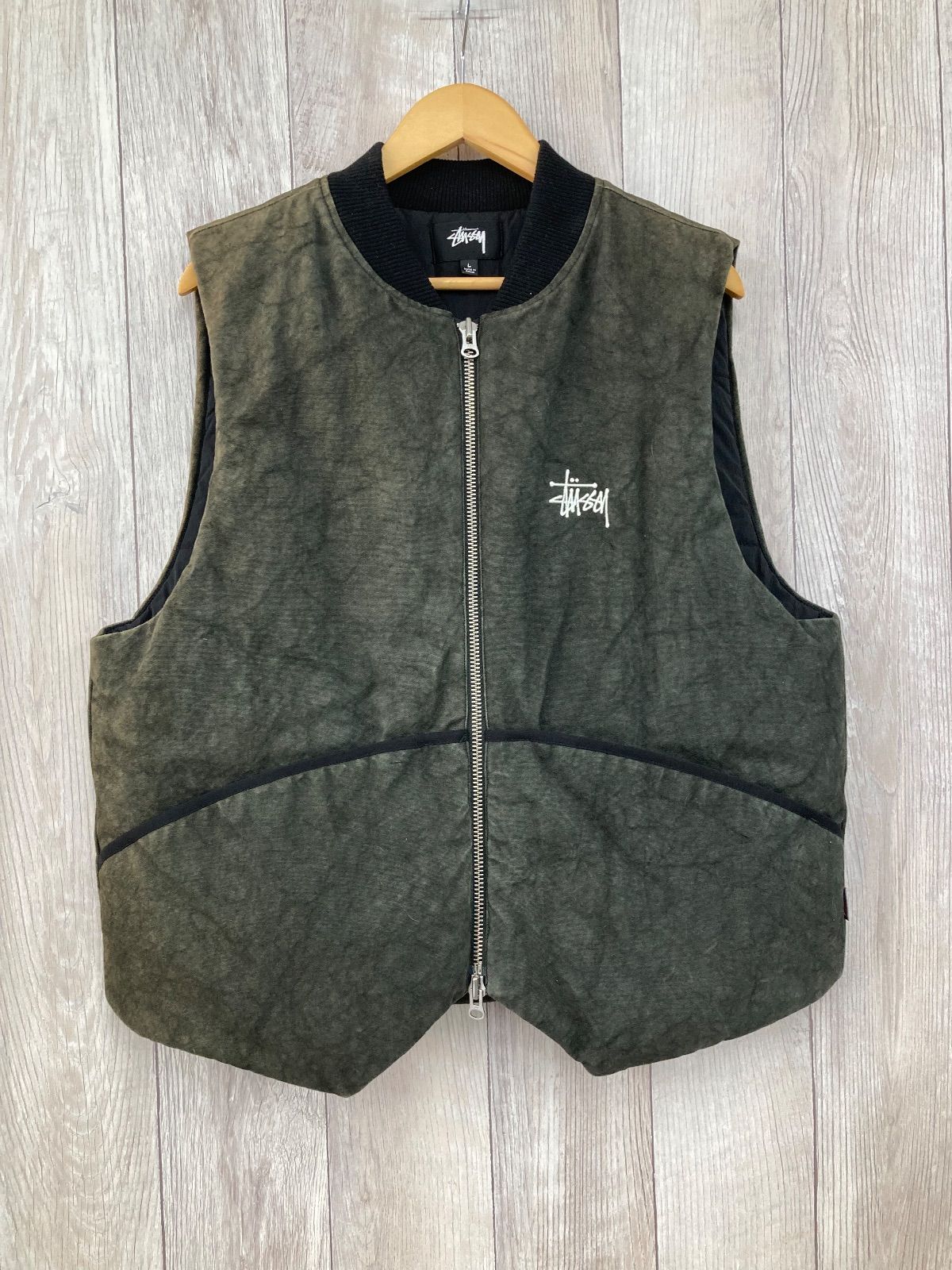 STUSSY×PRIMALOFT ステューシー ×プリマロフト キルテッドベスト Ｌサイズ 衣料品