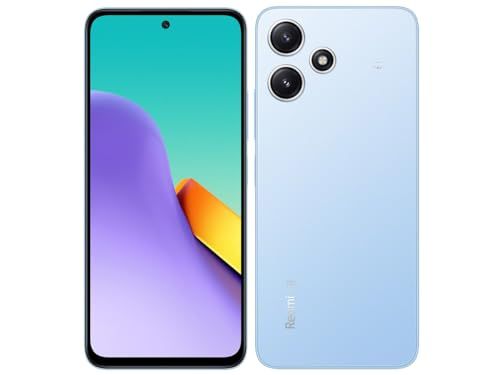 SIMフリーAU Xiaomi Redmi 12 5 G XIG 03 スカイブルー スマートフォン本体 m