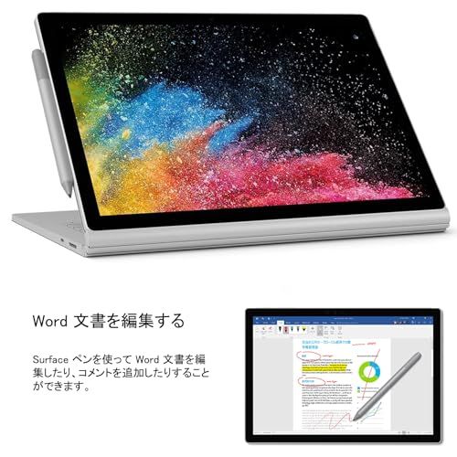 整備済み品 マイクロソフト 2 in 1 ノートパソコン Surface Book Office搭載 13 5 インチ 3 K Core i 8 GB 256 タッチペン付属 m