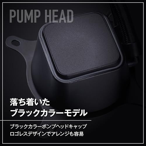 玄人志向 水冷 CPUクーラー 無発光 ブラック モデル 360mm (120mm PWM