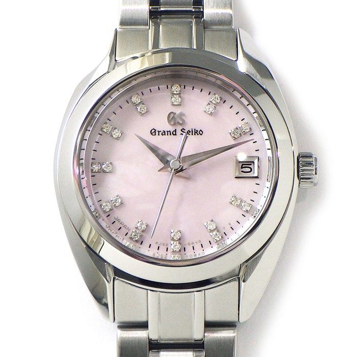 グランドセイコー Grand Seiko 腕時計 ヘリテージコレクション STGF 277|4 J 52-0 AC 0 22ポイント ダイヤインデックス ピンクシェル文字盤 デイト SS クオーツアナログ 箱 保付き