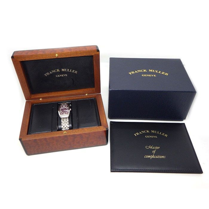 フランクミュラー FRANCK MULLER 腕時計 トノウカーベックス 1752QZ レッドギョーシェ文字盤 夜光針・インデックス SS クオーツアナログ 【中古】 フランクミュラー FRANCK MULLER 腕時計 トノウカーベックス 1752QZ