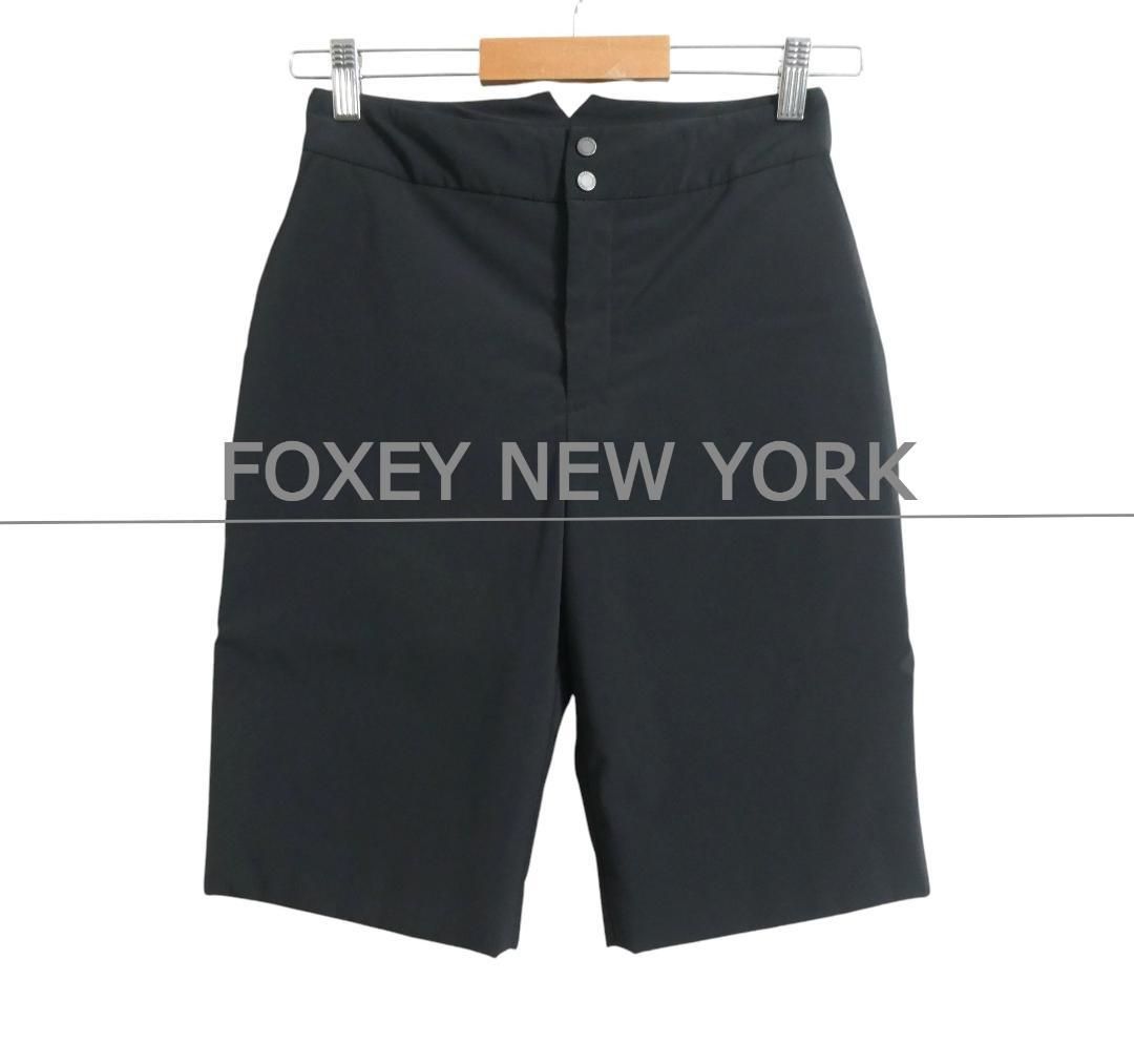 【中古】フォクシーニューヨーク 24年 Financier スコート ショートパンツ 38 ブラック 44665 /DO ■OS 美品 FOXEY NEW YORK フォクシーニューヨーク サイズ38 ナイロン系