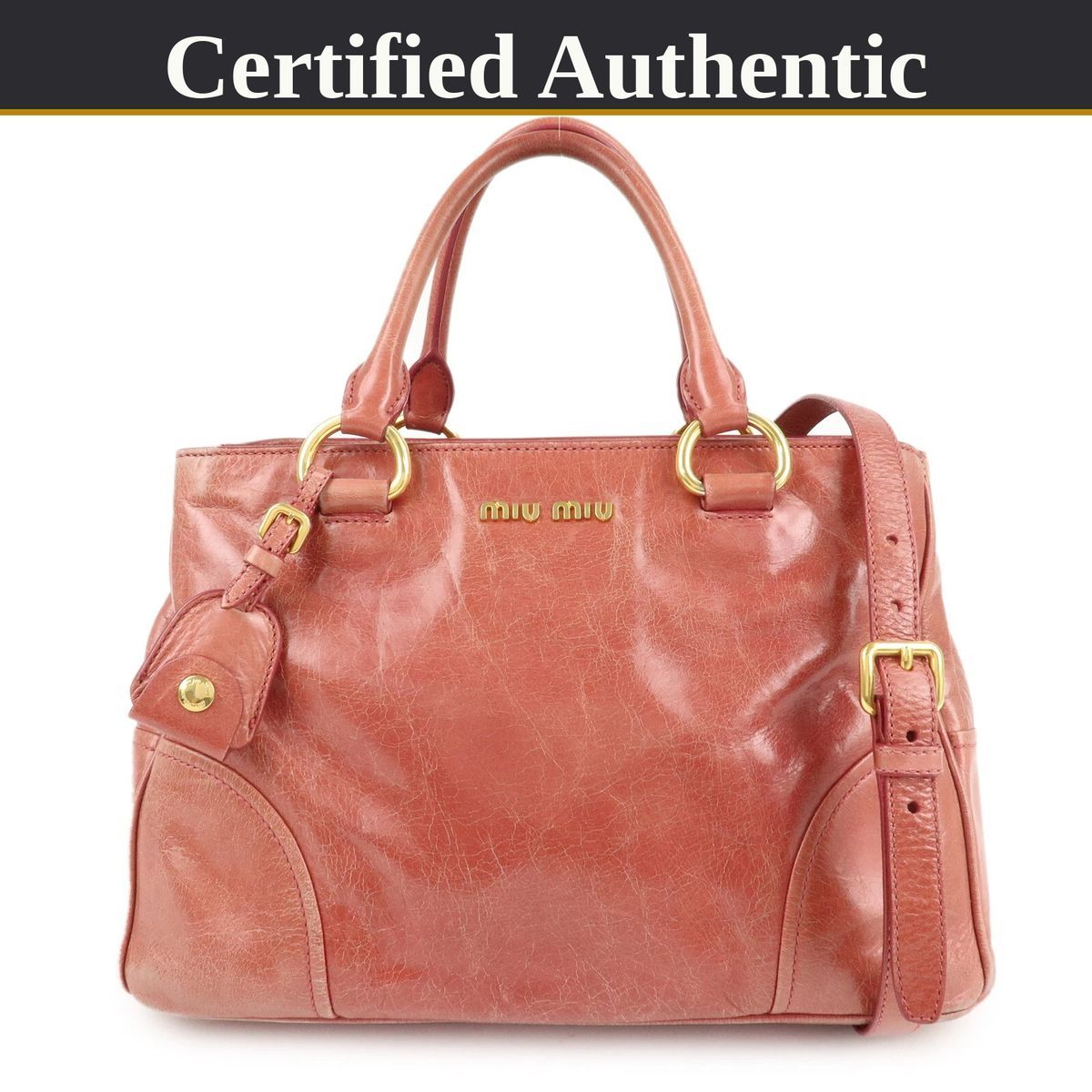 使用感あり】Miu Miu 2wayバッグ ハンドバッグ/ショルダーバッグ  