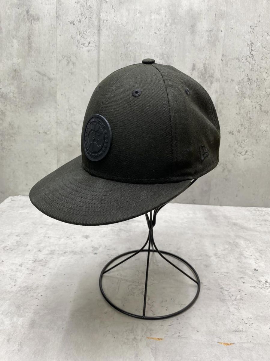 CANADA GOOSE ERA カナダグース ニューエラ 9 FIFTY ARCTIC DISC SNAPBACK CAP キャップ sizeO S 黒 メンズ