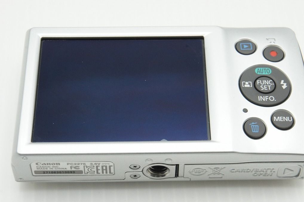 美品 Canon キヤノン IXY 180 コンパクトデジタルカメラ シルバー