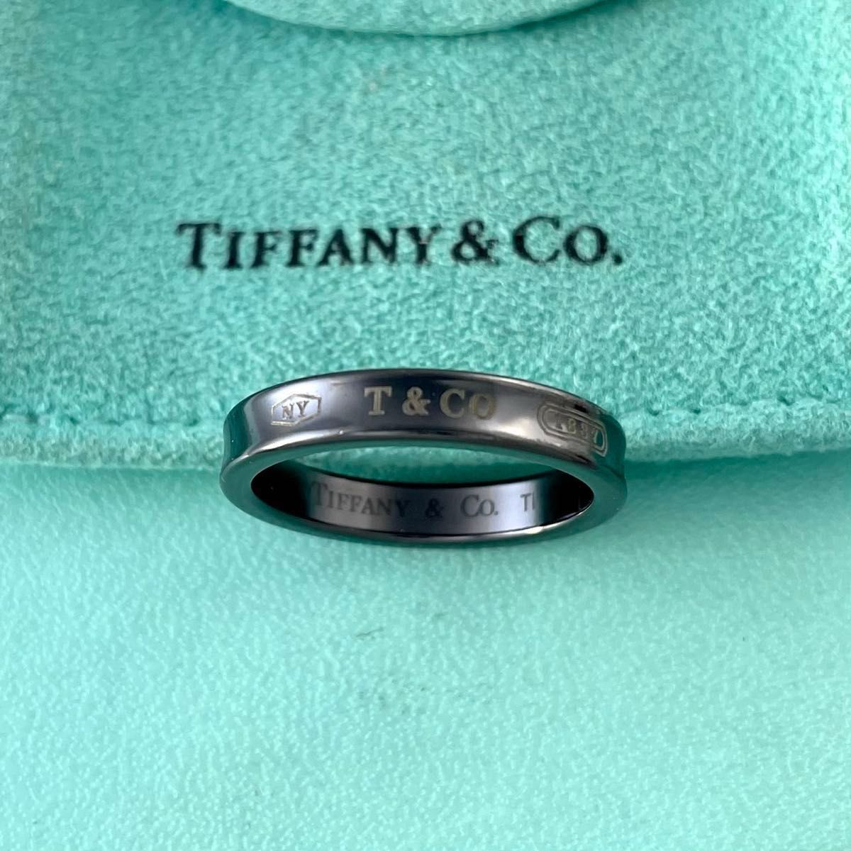 ティファニー 20.5号 1837 ナロー チタン リング XP 7 fe