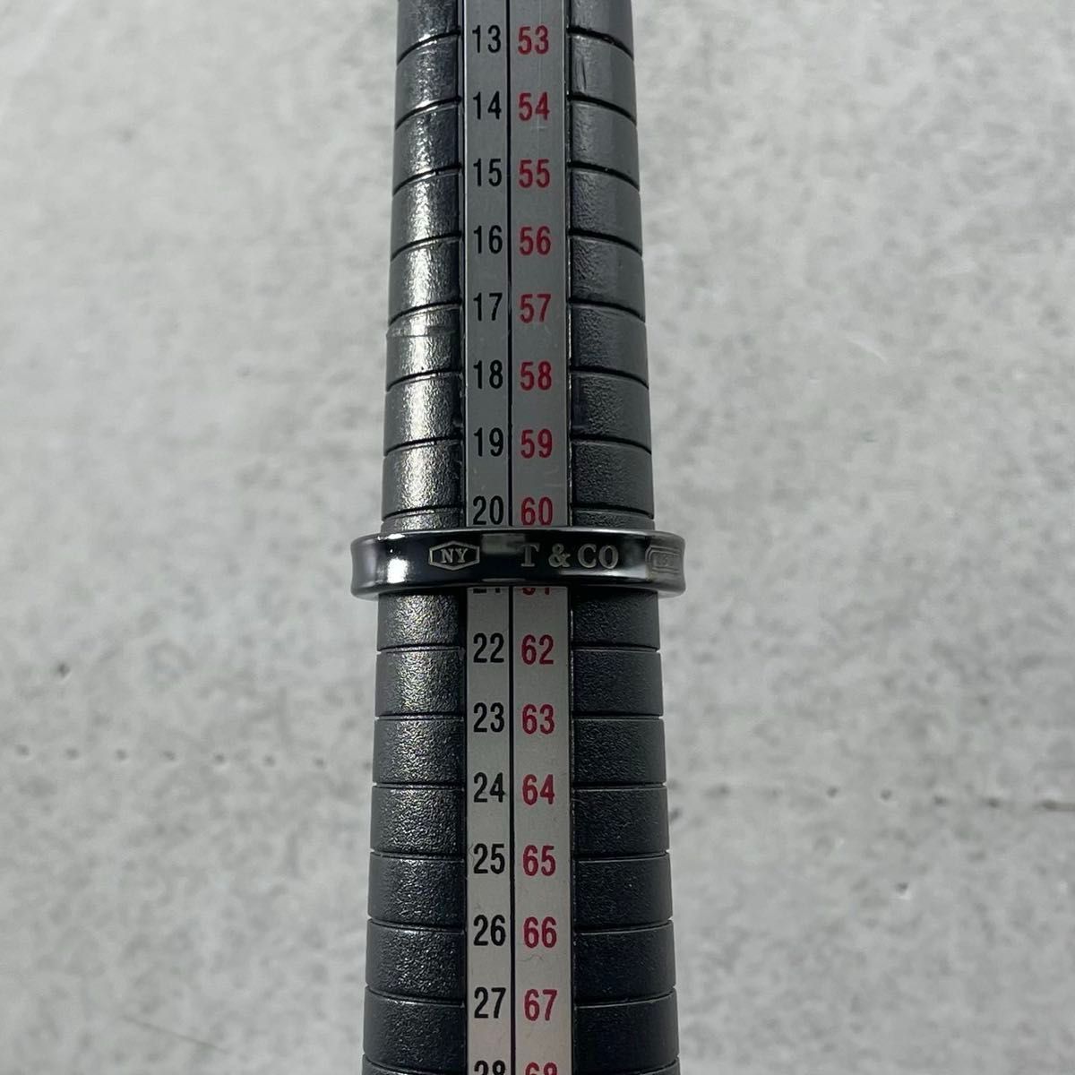 ティファニー 20.5号 希少 1837 ナロー チタン リング XP7fe - メルカリ