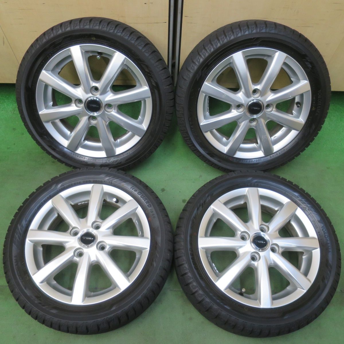バリ溝 23年 ほぼ10分 スタッドレス 165|55 R 14 ヨコハマ アイスガード iG 60 TOPRUN トップラン 14インチ 軽サイズ ek ルークス ワゴンR 等 PCD 100|4 H 5122701イス