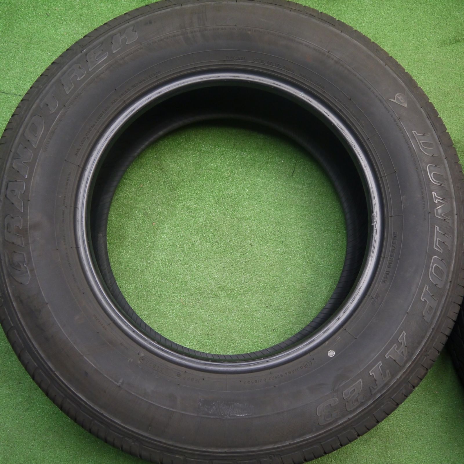  バリ溝 25年 9分 265|65 R 18 ダンロップ AT 23 グラントレック タイヤ 18インチ ランクル プラド レクサス GX 等 ノタ 18インチ サマータイヤ ノーマルタイヤ